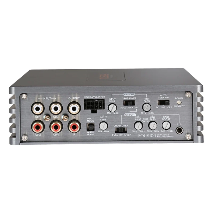 Musway FOUR 100 4 Kanal Snf D Amfi | 4131 W 4 ohm  4218 W 2 ohm  Kpr 2435 W 4 ohm (14.4 V) | High-Level + RCA | SPLHIFI