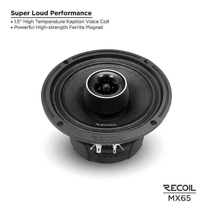 Recoil MX-65 16.5 cm Koaksiyel Midrange | 280W RMS / 560W Peak | SPLHIFI