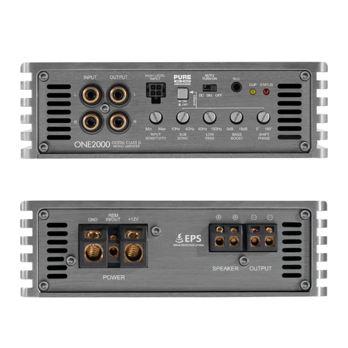 Musway ONE 2000 Mono Snf D Amfi | 750 W 4 ohm  1250 W 2 ohm  2000 W 1 ohm | Subsonic + LPF | SPLHIFI