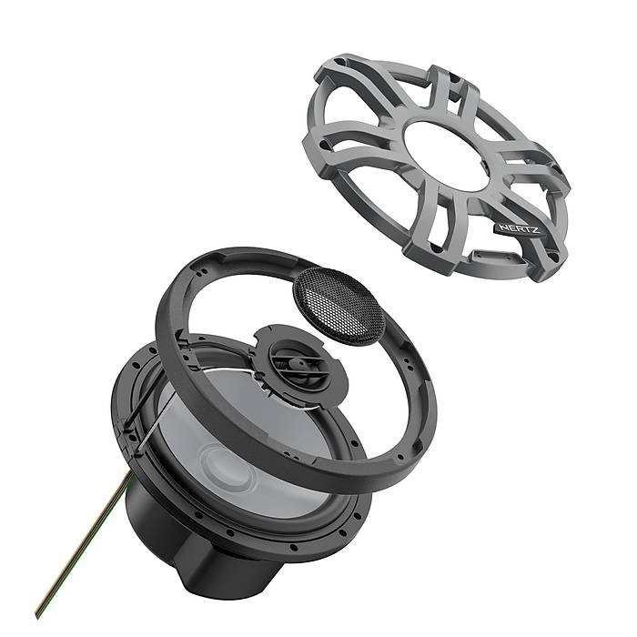 Hertz HMX 7.7 S-LD-G RGB I��kl� Marin Hoparl�r | 175W Metalik Gri | SPLHIFI