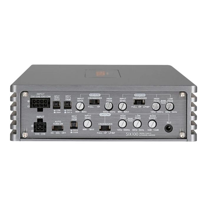 Musway SIX 100 6 Kanal Snf D Amfi | 6110 W 4 ohm  6180 W 2 ohm | Kpr 3360 W 4 ohm | High-Level + RCA | SPLHIFI