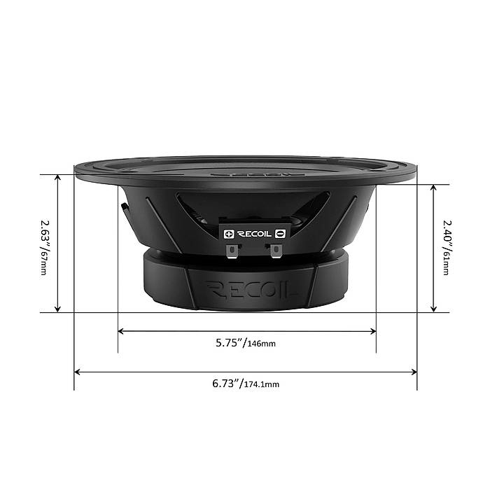 Recoil MS-65-4P Pro Midrange 16.5 cm Hoparl�r | 150W RMS / 300W Peak | SPLHIFI