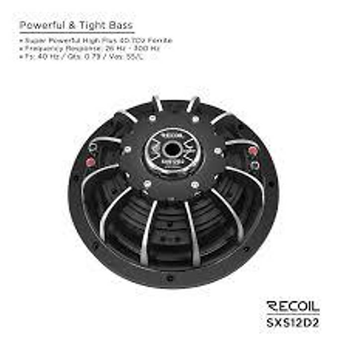 Recoil Echo Max SXS-12D2 30 cm Slim Subwoofer | 400W RMS / 800W Peak | 2+2 Ohm | SPLHIFI