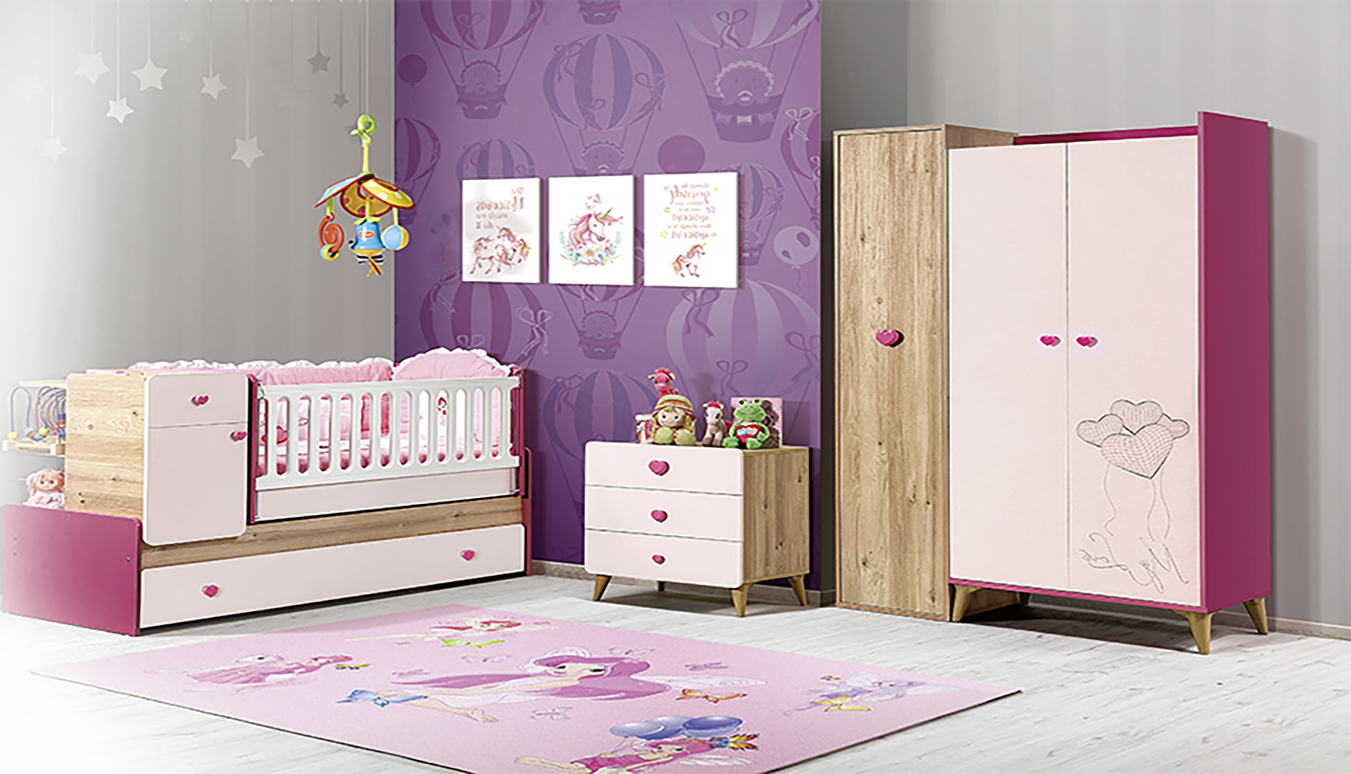 T3203 Bebek Odası Takımı (Pembe) « KCRHOME