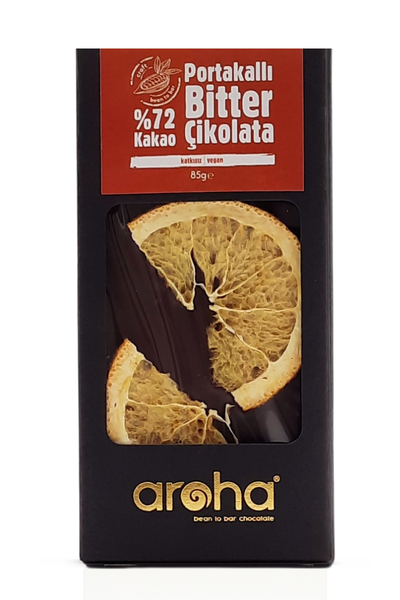 Aroha Portakallý Bitter Çikolata - %72 Kakao