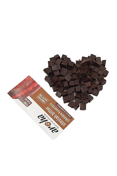 %80 Kakao - Þekersiz Vegan Ketojenik Stevialý Bitter Çikolata Kuvertürü  500 Gr.