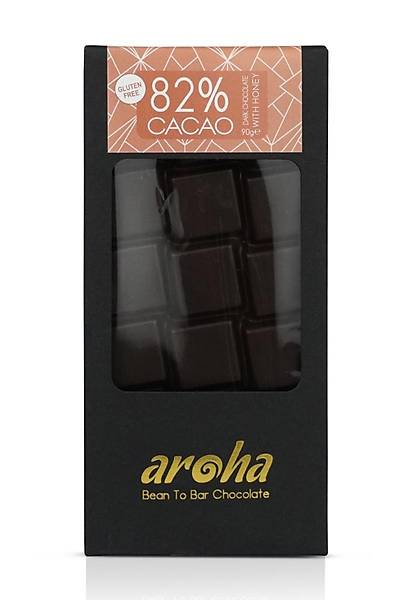 Aroha Single Origin Ghana- Þeker Ýlavesiz Ballý Çikolata. %82 Bitter