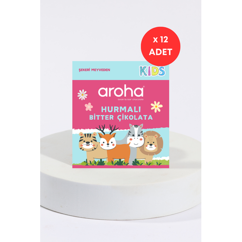 Hurmal Bitter ikolata 28 gr x 12 adet | ekeri Meyveden | Aroha Kids