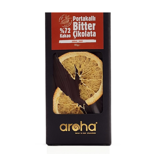 Aroha Portakallı Bitter Çikolata - %72 Kakao