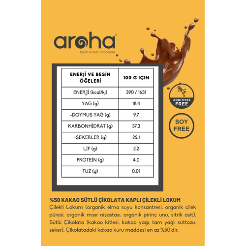 Stl ikolata Kapl ilekli Lokum - 180 g