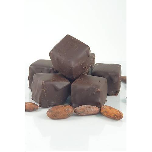%85 Kakao Bitter Çikolata kaplı çikolatalı hurma lokum brownie - Rafine şekersiz