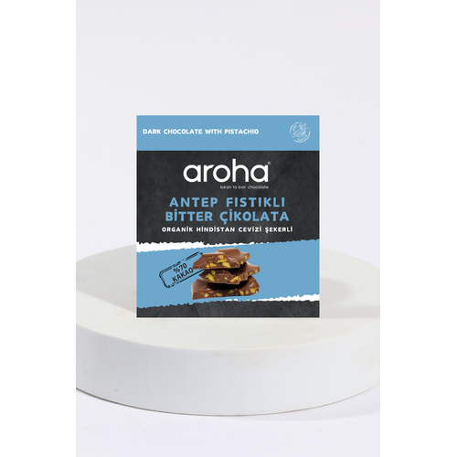 %70 Kakao Antep Fstkl Bitter ikolata Organik Hindistan Cevizi ekerli 40 g