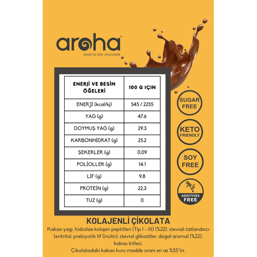 Proteinli Kolajenli �ikolata Tad�m Seti