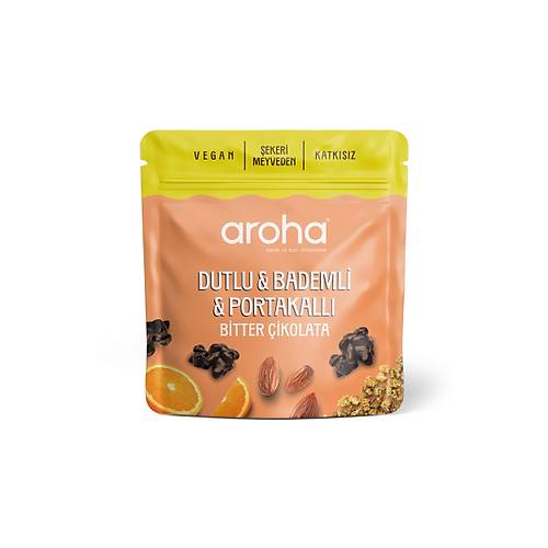 Dutlu & Bademli & Portakall� Bitter �ikolata 50 Gr - �ekeri Meyveden