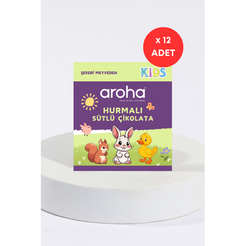Hurmal� S�tl� �ikolata 28 gr x 12 adet | �ekeri Hurmadan | Aroha Kids
