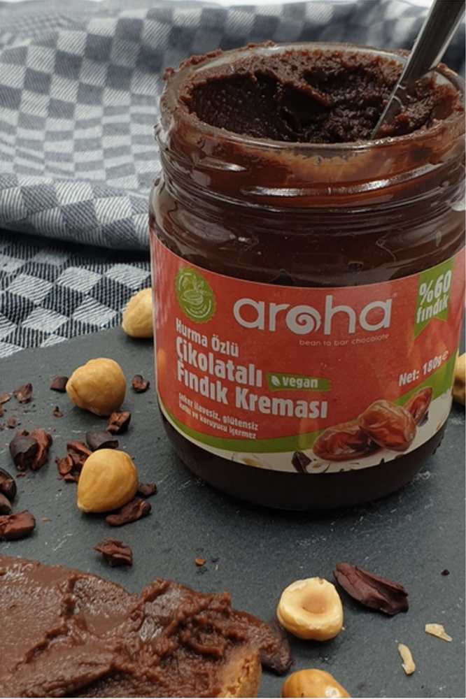 Hurma Özlü Çikolatalı Fındık Kreması. 180 Gr. X 3 Adet.