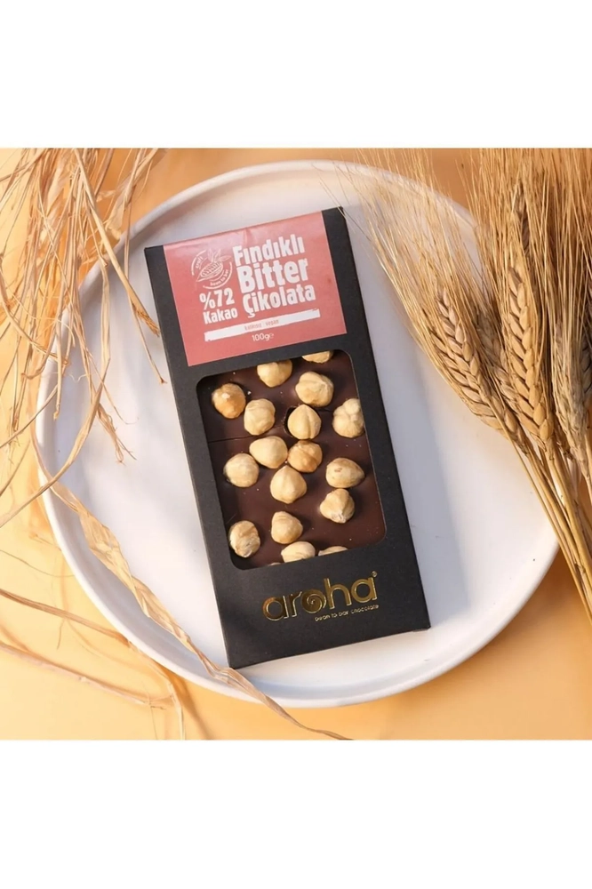 %72 Kakao Fındıklı Bitter Çikolata 100 g