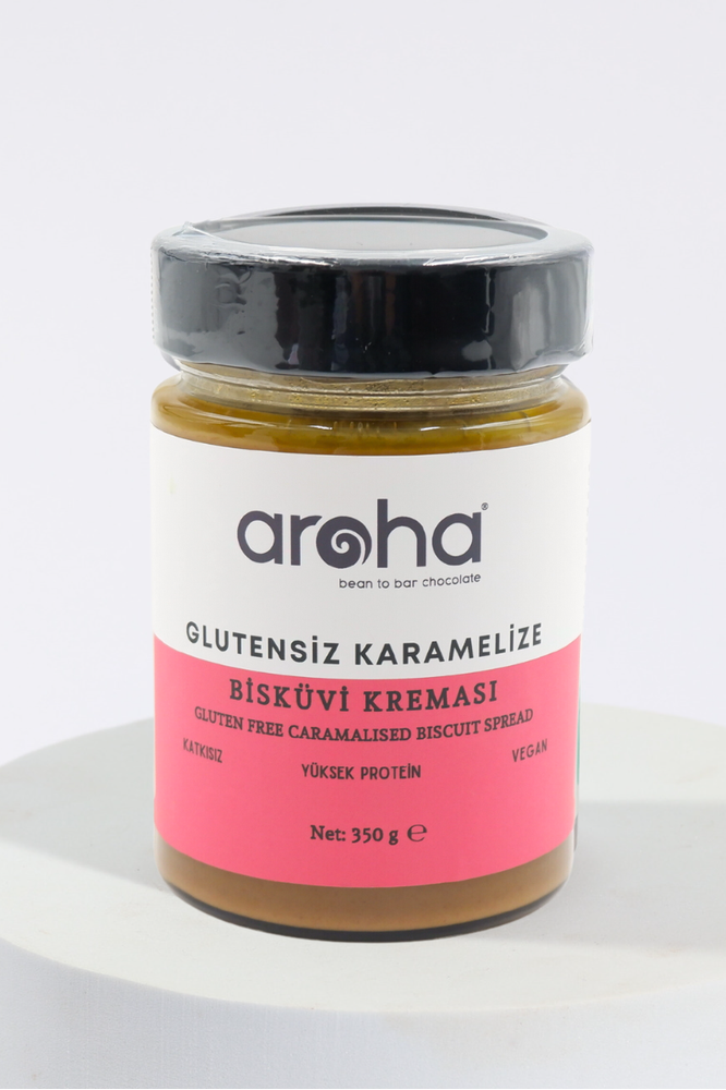 Glutensiz, Rafine Şekersiz Karamelize Bisküvi Kreması- Vegan. 350 Gr