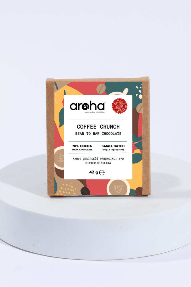 %70 Kakao,  Coffee Crunch Bitter Çikolata. 42 Gr.
