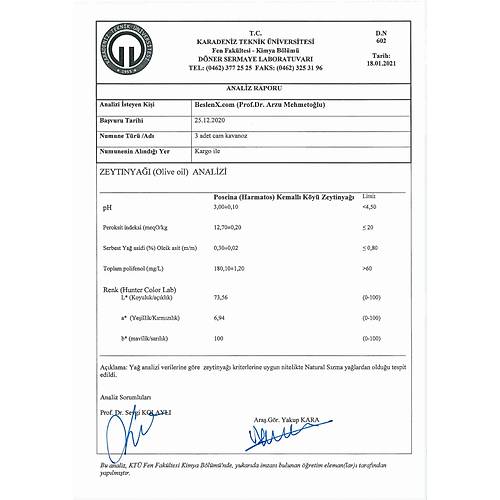 Poseina Erken Hasat Zeytinya  250 ml