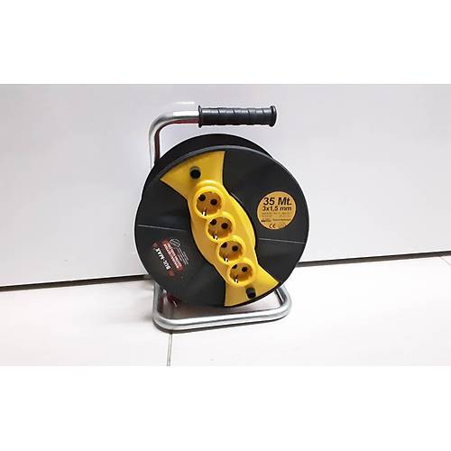 Bul-Max 7002 Nolu 3 x 1,5 mm Makaral Seyyar Uzatma Kablosu 35 mt.