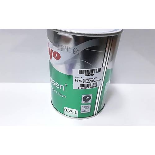 Dyosen Sentetik Parlak Boya 0.75 L. 7676 Alminyum Gri