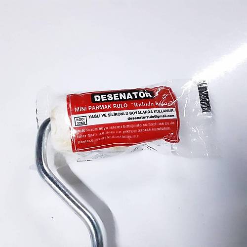 Desenatr 2260 Krmz Sapl Mini Parmak Rulo 5cm