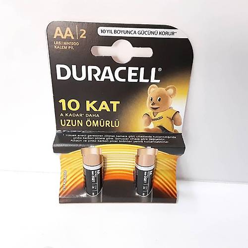 Duracell LR6/MN1500 1.5V Alkaline 2'li Kalem Pil