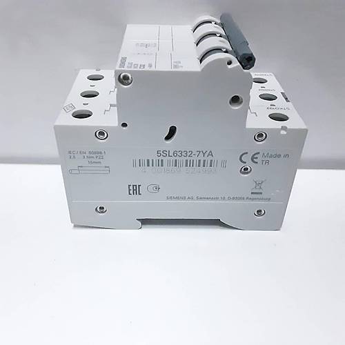 Siemens K Otomat C32 3P Trifaze Sigorta