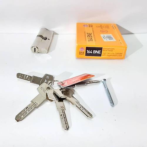 Kale Kilit 164BNE Emniyet Kartl Bilyal Silindir 90 mm Nikel