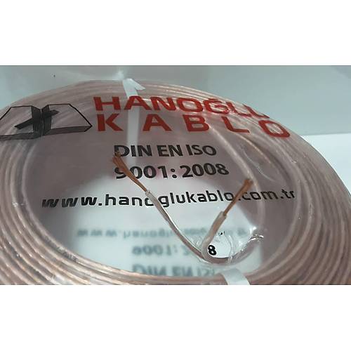 Hanolu Kordon Kablo 2x0.75 effaf 1 mt.
