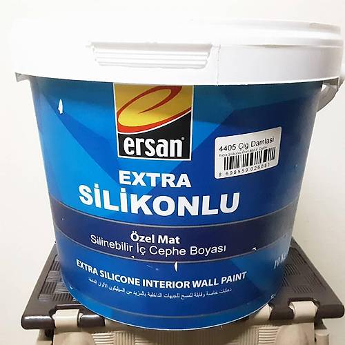 Ersan Extra Silikonlu Silinebilir zel Mat  Cephe Boyas 10 Kg 4405 i Damlas