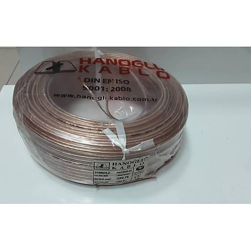 Hanolu Kordon Kablo 2x0.75 effaf 1 mt.
