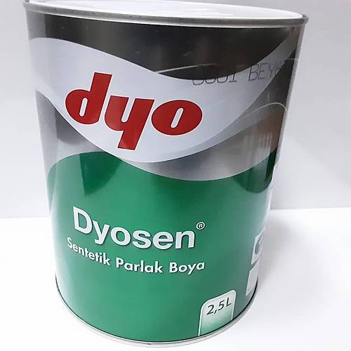 Dyosen Sentetik Parlak Boya 2.5 L. 0001 Beyaz