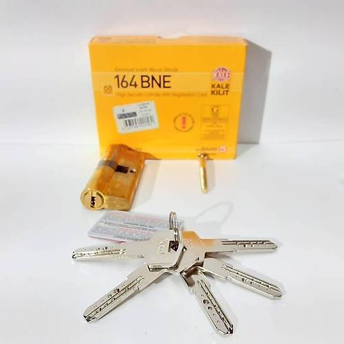 Kale Kilit 164BNE Emniyet Kartl Bilyal Silindir 68 mm Sar
