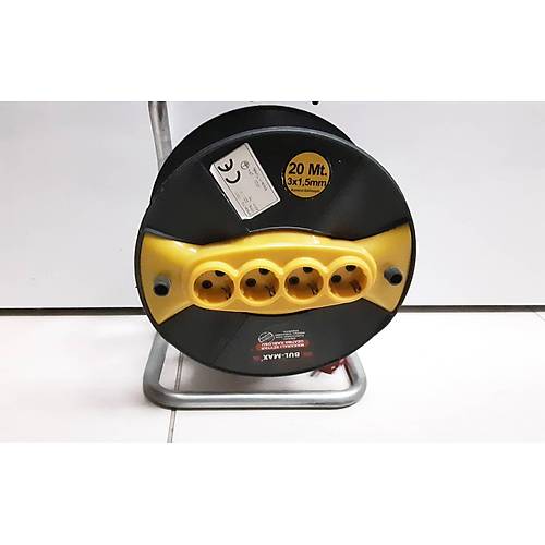 Bul-Max 7001 Nolu 3 x 1,5 mm Makaral Seyyar Uzatma Kablosu 20 mt.
