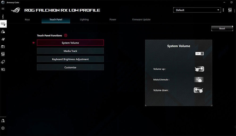 ASUS ROG Falchion RX Low Profile Red Switch RGB Kablosuz T�rk�e Mekanik Beyaz Gaming Klavye