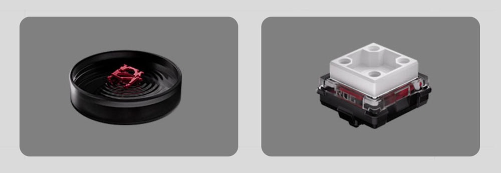 ASUS ROG Falchion RX Low Profile Red Switch RGB Kablosuz T�rk�e Mekanik Beyaz Gaming Klavye