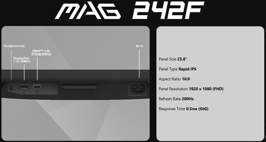MAG 242F Monit�r 6