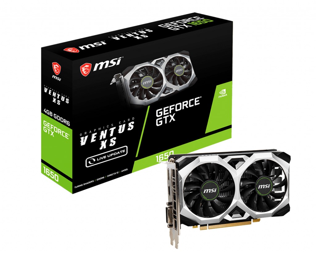 Msi GTX 1650 D6 Ventus XS V1 128 Bit GDDR6 4 GB Ekran Kartı