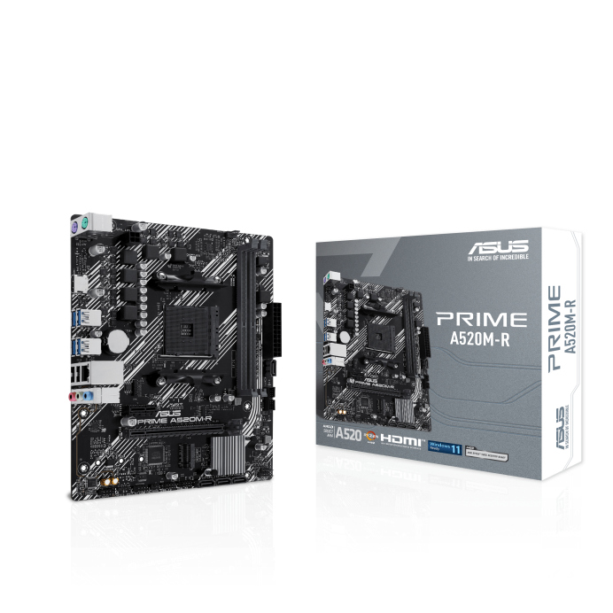 Asus Prime A520M-R AMD A520 AM4 DDR4 5100 HDMI M2 USB3.2 mATX Anakart