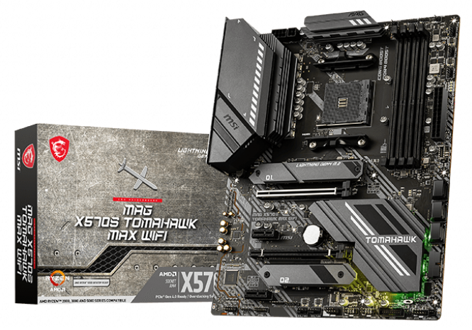 Msı Mag X570S TOMAHAWK MAX WIFI AM4 DDR4 5100 MHZ  ATX Anakart