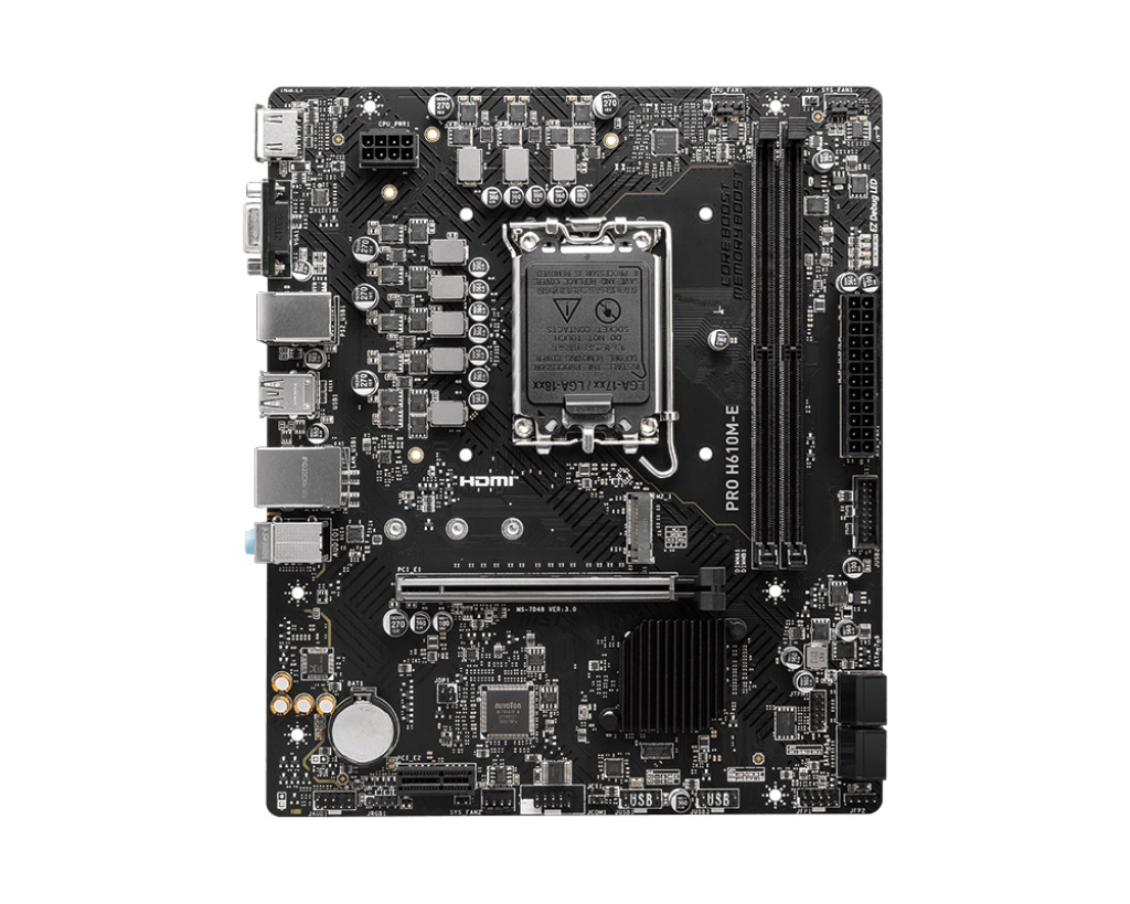 MSI Pro H610M-E DDR5 5600Mhz OC Intel LGA1700 mATX Anakart