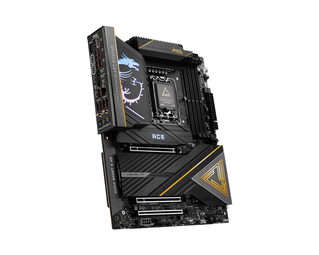 MSI Meg Z890 Ace Intel LGA1851 5xM.2 DDR5 9200MHz ATX Anakart