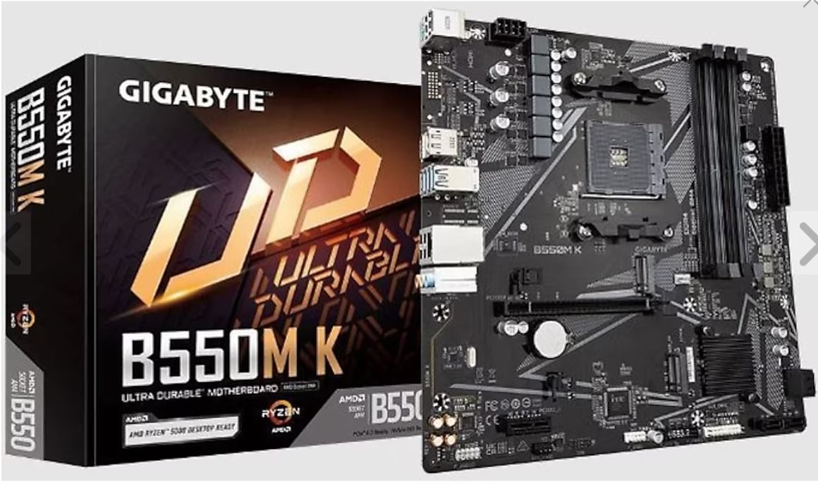Gigabyte B550M K AMD AM4 DDR4 Micro ATX Anakart