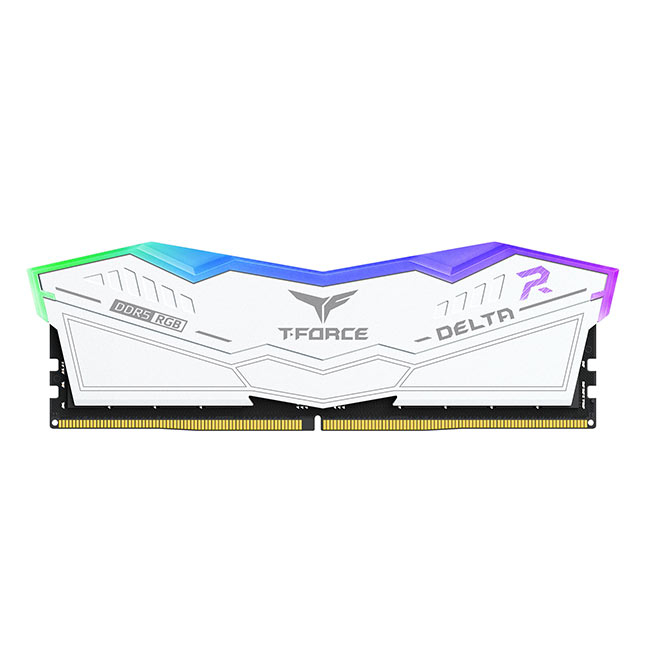 Team T-Force DELTA RGB White 32GB (2x16GB) 5200Mhz DDR5 CL40 Gaming Ram
