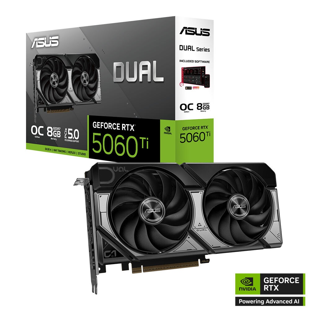 Asus Dual RTX5060TI O8G 8GB DDR7 128bit 3XDP Ekran Kartı