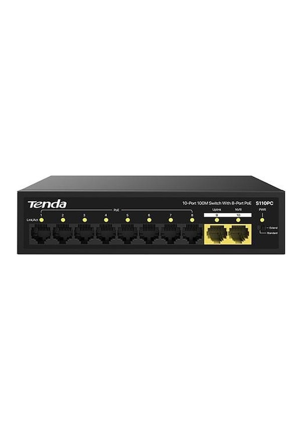 Tenda S110PC 10 Port 10/100/1000 Mbps Gigabit PoE Switch