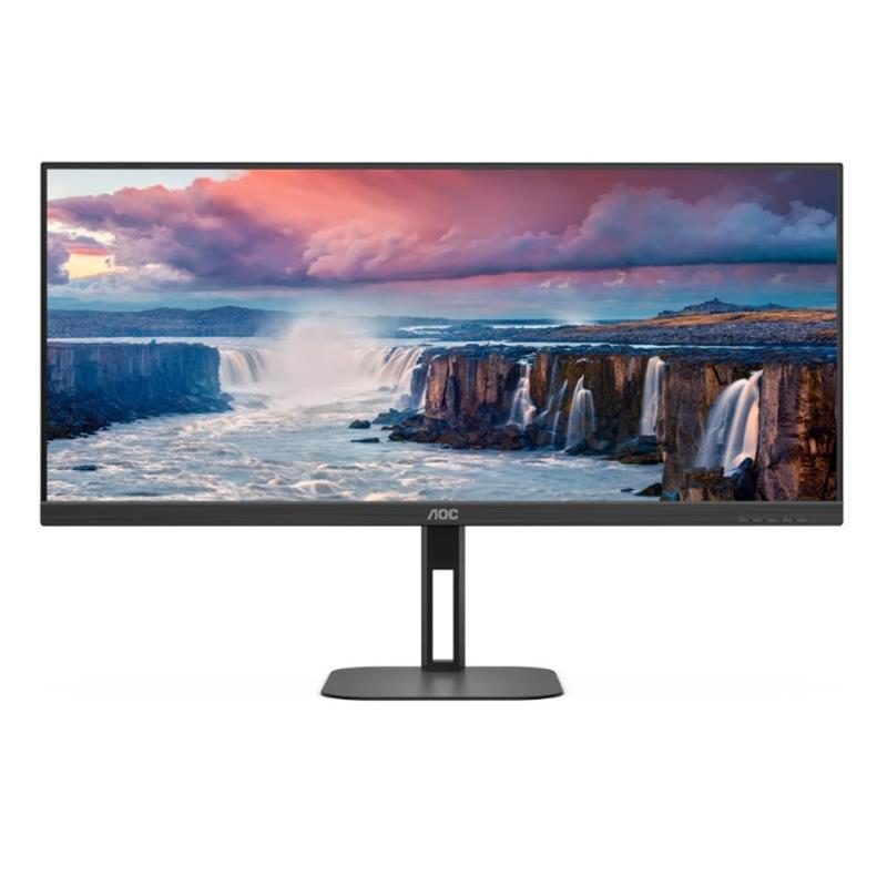 Aoc 34 Aoc U34V5C/BK 4ms 100MHZ 1xhdmı 1xdp Wqhd 3440X1440 1xusb-C Hoparlör Çerçevesiz Yükseklik Ayarı Freesync Vesa Siyah Monitör