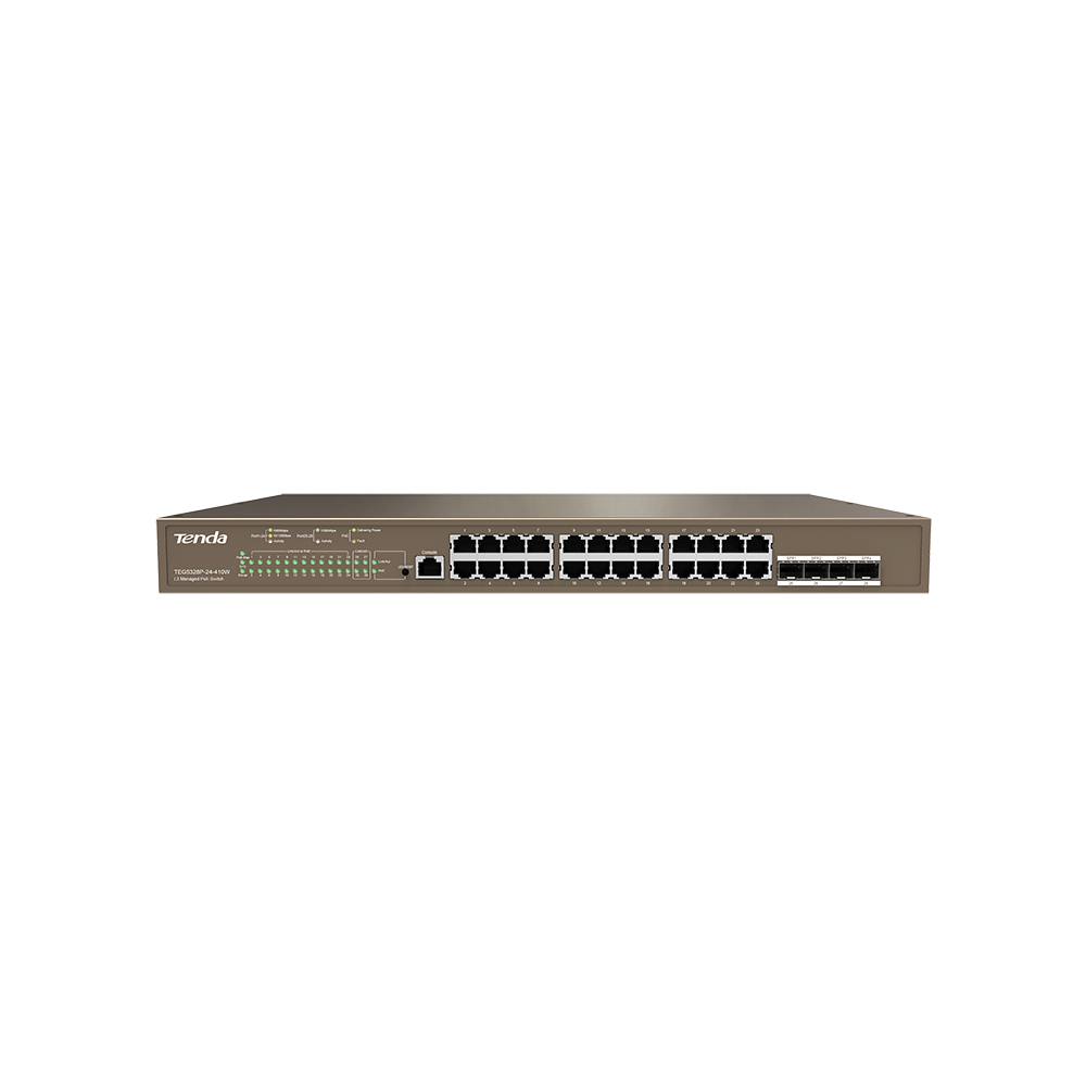 Tenda TEG5328P-24 24 Port 10/100/1000 Mbps Yönetilebilir Switch